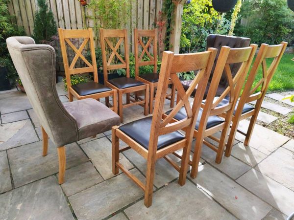6+2 kitchen dining chairs - Main image