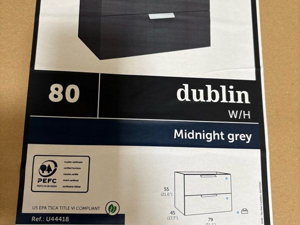 Coycama Dublin 80cm Wall Hung Vanity Unit - Main image