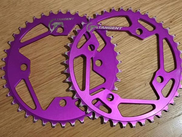 BMX tangent chainring and seat clamp - Main image