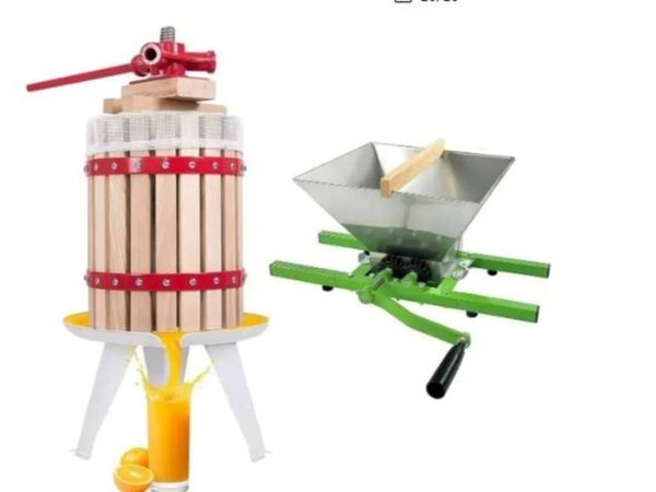 12L Fruit Press Grape Crusher Cider Making Mill - Main image