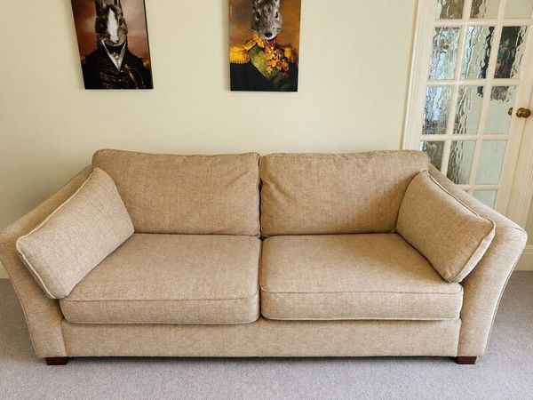 M&S Cream Fabric 3-Seater Sofa Bed - Main image
