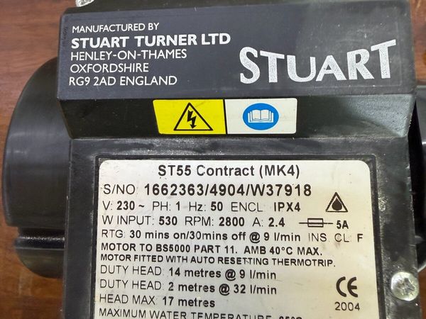 Stuart Turner ST55 Domestic Water Pump - Main image