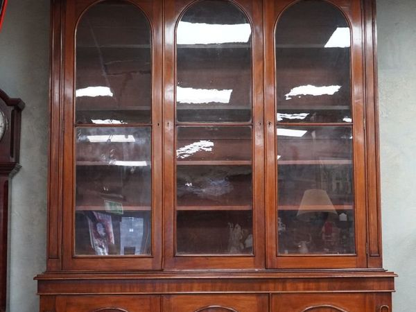 Victorian Mahogany Library Bookcase - Main image