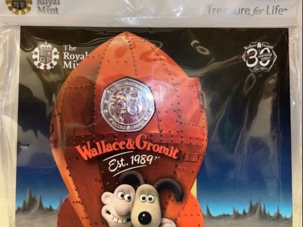 Wallace and Gromit 2019 uncirculated coin - Main image