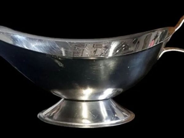 Vintage Harrods Stainless Steel Gravy/Sauce Boat - Main image