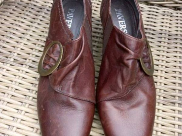 PAVERS brown leather shoes, size 5. €10 Check out - Main image