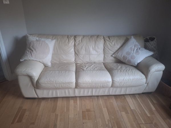 Free leather cream sofas (gorey Wexford) - Main image