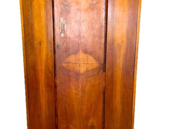 Vintage mid-century art deco wooden wardrobe - Main image