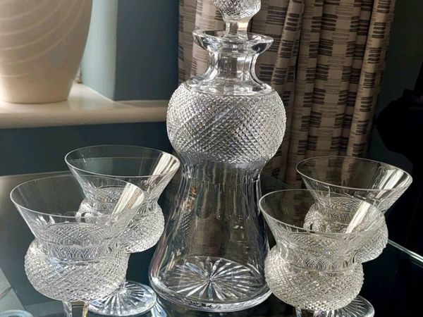 Edinburgh Crystal Decanter  and Glasses x 4 - Main image
