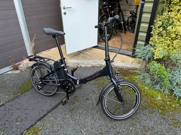 2 x Raleigh Stow E Way electric folding bicycles - Main image