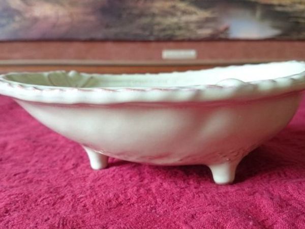 Antique 7" Long Virginia Casa Italian Footed Dish - Main image