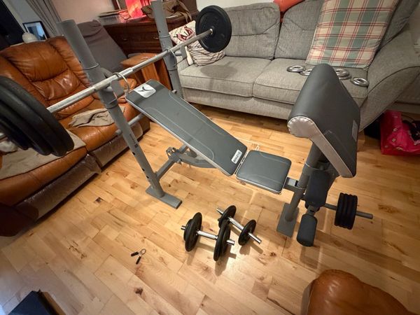 Adjustable Weight Bench & Complete Home Gym Set - Main image