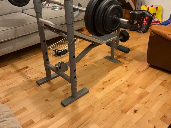 Adjustable Weight Bench & Complete Home Gym Set - Main image