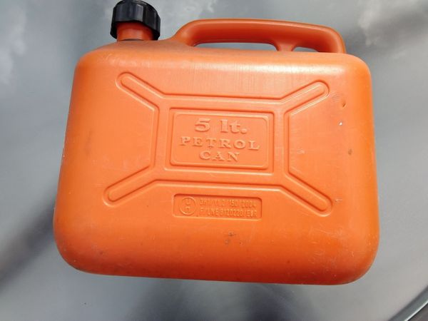 Plastic Petrol Can 5 Litre. - Main image