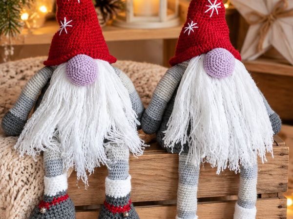 Handmade crochet gnome - Main image