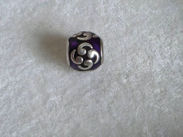 Pandora purple enamel zen charm sterling silver - Main image