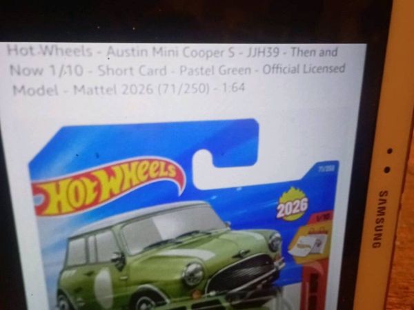 2026 HOT WHEELS AUSTIN  MINI COOPER S  SHORT CARD - Main image