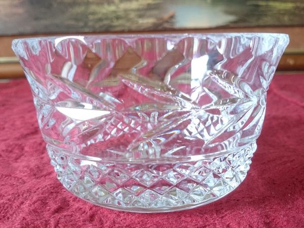 Galway Cut Crystal Bowl With Stamp And Label - Main image