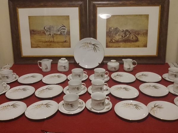 41 Pc. Winterling Bavaria Germany 12 Person Teaset - Main image