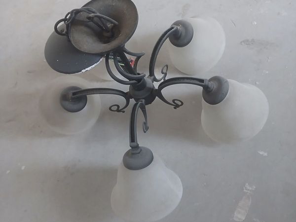 2 x Light fitting glass shades - Main image