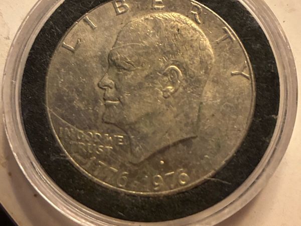 Dwight Eisenhower 1976 commemorative coin. - Main image