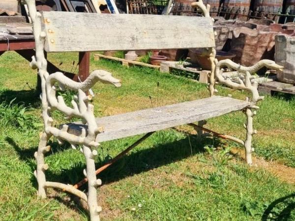 Bench Cast Iron and Timber Ornate Ends H23 - Main image