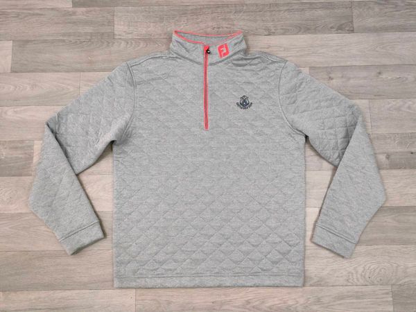 FootJoy FJ Half Zip Quilted Golf Jumper Mens M - Main image