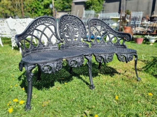 Bench Cast Iron Lovers Black CH R 715 B - Main image