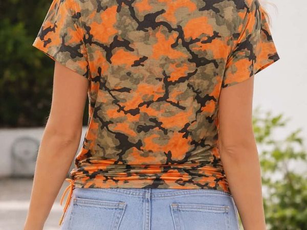 Women's Neon Camo Blouse - Main image