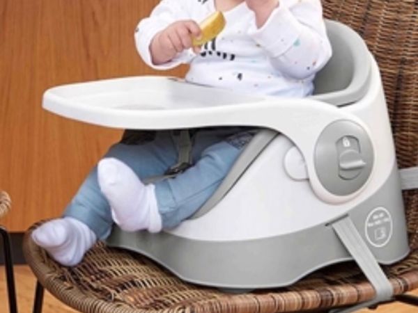 Mamas & Papas Bud 2-in-1 Booster Seat - Pebble Gre - Main image