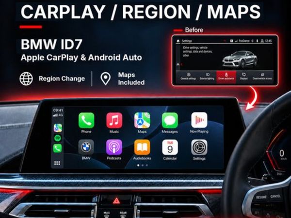 BMW ID7 CarPlay, Region Change & Maps Conversion - Main image