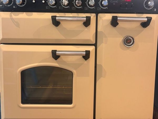 Cream Rangemaster Kitchener 90cm Dual Fuel Range Cooker - Main image