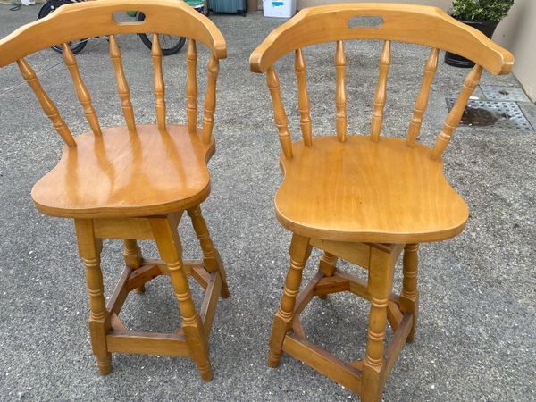 Wooden Swivel Counter Chairs - Main image