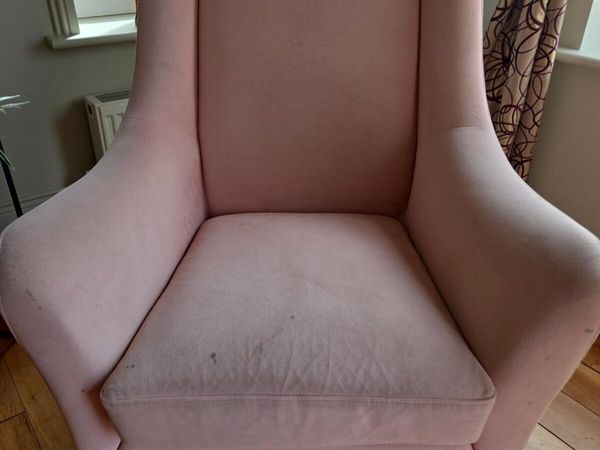 High back winged chair - Main image