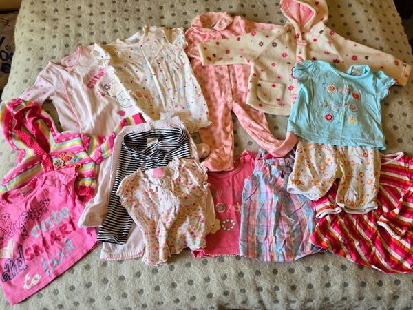 Baby girl clothes 6-12mths big bundle x25 - Main image