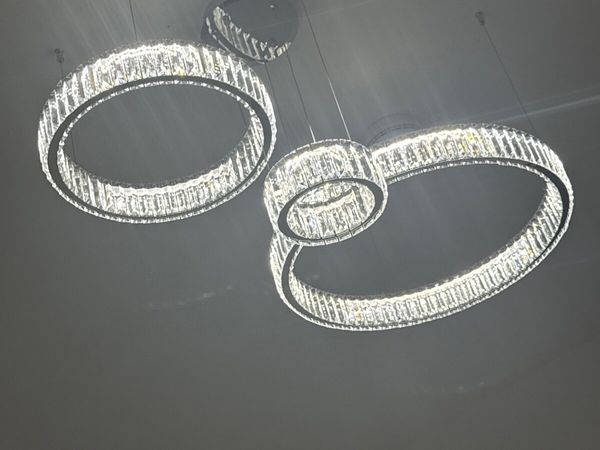 Luxury Crystal Ring Ceiling Pendant light - Main image