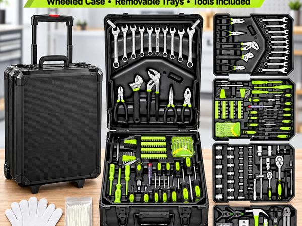 1400 Piece Tool Box Trolley Set With Wheels - Main image