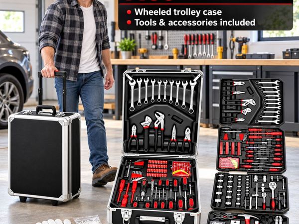 XXL 1400 Piece Filled Tool Box Trolley with Wheels - Main image