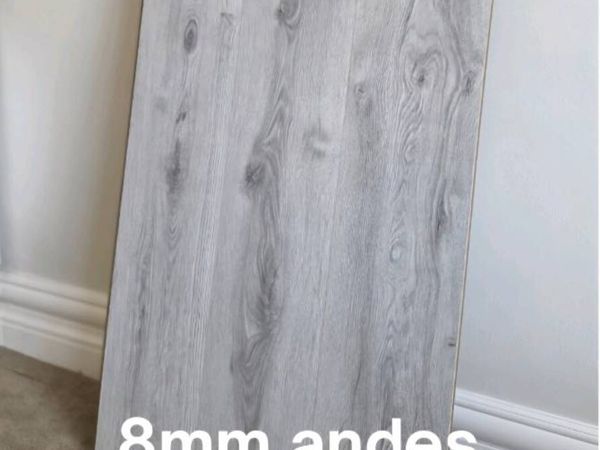 New 8mm grey laminate flooring - Main image