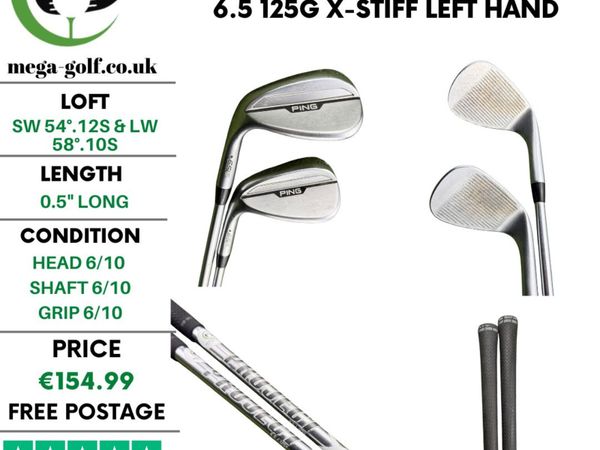 Ping S159 Wedges Sw 54°.12S & Lw 58°.10S / X-Stiff - Main image
