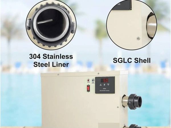 11kW Electric Pool Heater Adjustable Temperature - Main image