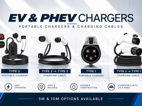 [NEW] EV & PHEV Chargers & Cables: Type 1 / Type 2 - Main image