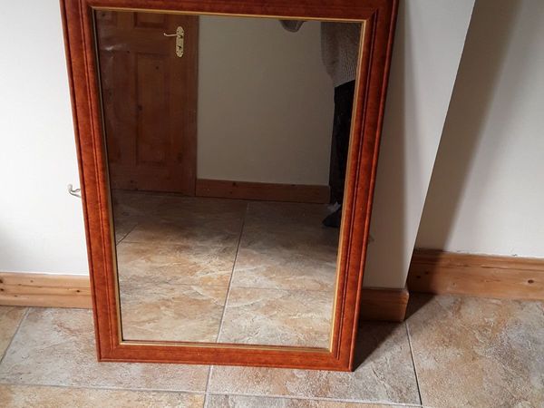 Lovely large mirror new Leather frame - Main image