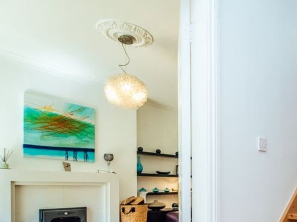 Beautiful Contemporary centre light fitting & side - Main image