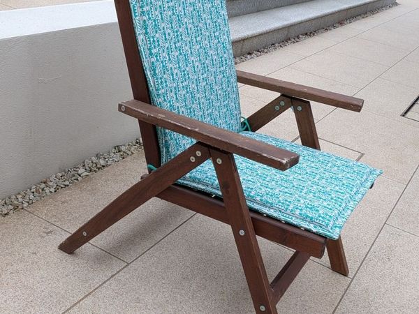 6 x IKEA Äpplarö Reclining Garden Chairs+Cushions - Main image
