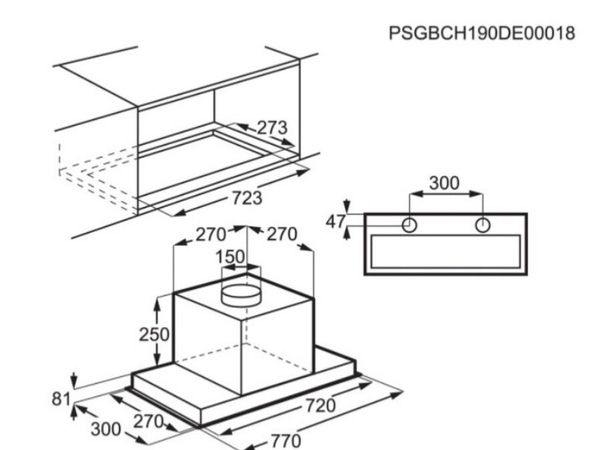 Kitchen Extractor Fan AEG 6000 Series - Main image