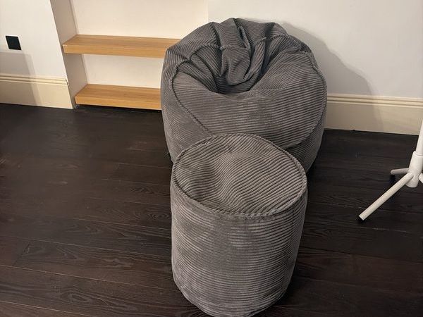 Beanbag Chair and Ottoman - Main image