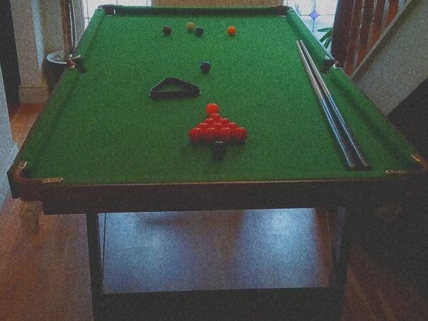 6ft Folding Snooker Table with all accessories - Main image