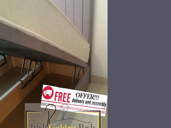 ANY HEADBOARD HEIGHT  Ottoman Storage Bed Gas Lift - Main image