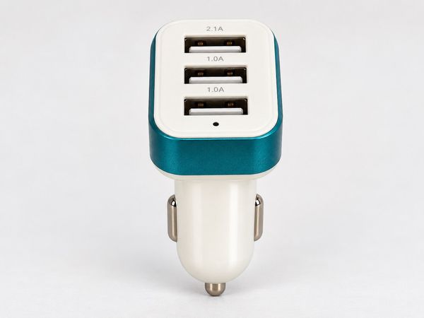 3-Port USB Car Charger – 2.1A + 1A + 1A - Main image